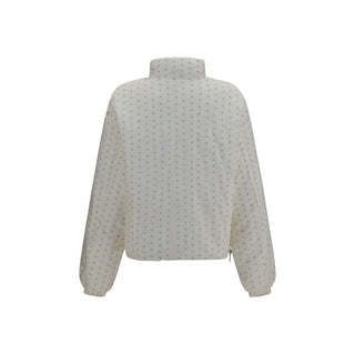 Beige Polyester Full-Length Jacket