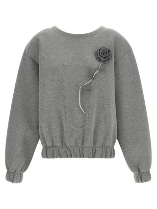 Gray Viscose Sweatshirt