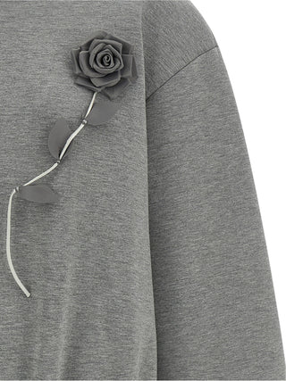 Gray Viscose Sweatshirt