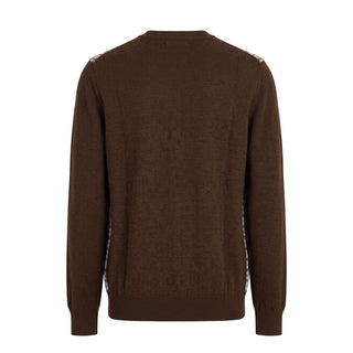 Brown Wool Men Sweater
