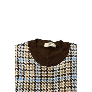 Brown Wool Men Sweater