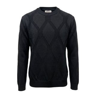 Black Wool Men Sweater