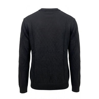 Black Wool Men Sweater
