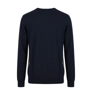 Blue Wool Men's Sweater