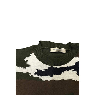 Green Wool Men Sweater