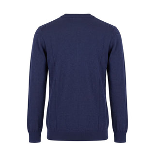 Blue Wool Men Sweater