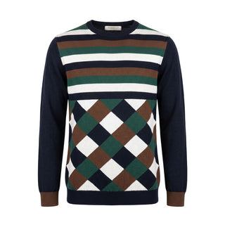Blue Wool Men's Sweater