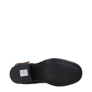Black Leather Ankle Boots