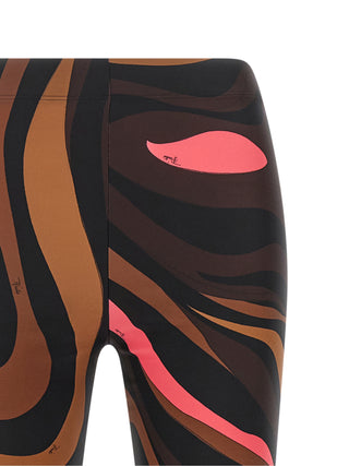 Brown Polyamide Leggings