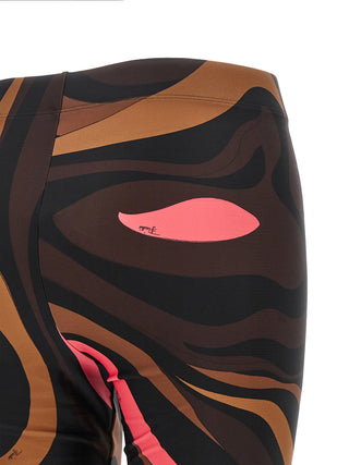Brown Polyamide Leggings