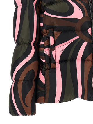 Multicolor Polyamide Full-Length Jacket