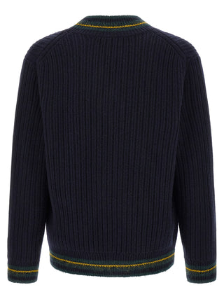 Blue Wool Cardigan