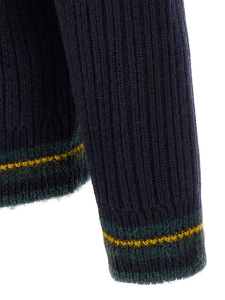 Blue Wool Cardigan
