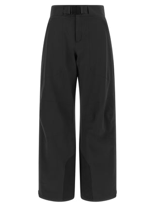 Black Polyester Athletic Pants