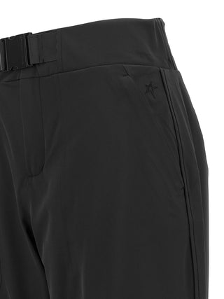 Black Polyester Athletic Pants
