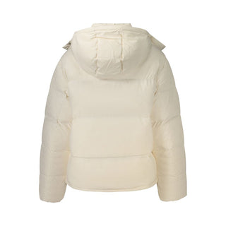 White Polyester Women's Jacket