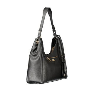 Black Polyurethane Women's Bag