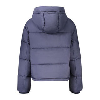 Blue Polyester Womens Jacket