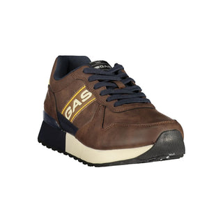 Brown Polyurethane Men's Sneaker