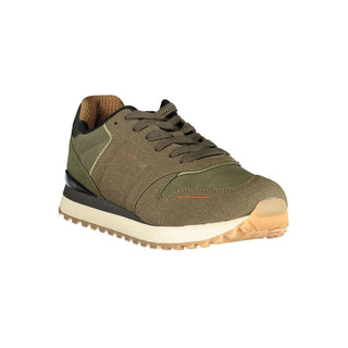 Brown Polyurethane Men's Sneaker