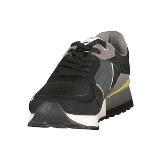 Black Polyurethane Men's Sneaker