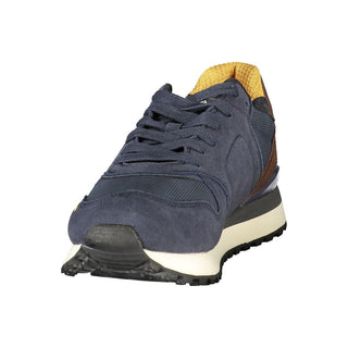 Blue Polyurethane Men's Sneaker