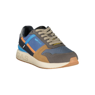 Blue Polyurethane Men's Sneaker