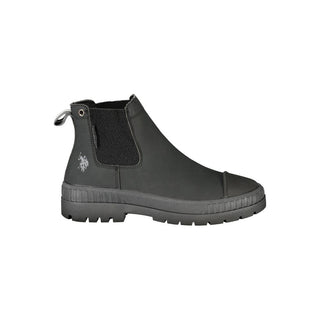 Black Polyurethane Women's Boot