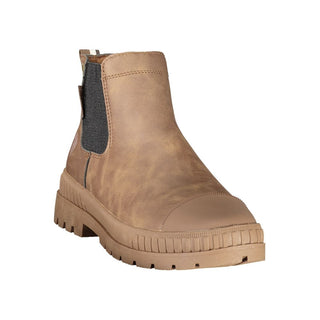 Brown Polyurethane Men's Boot