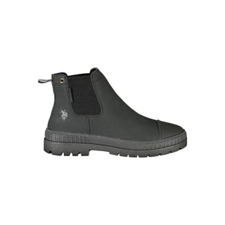 Black Polyurethane Men's Boot