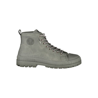 Gray Polyurethane Men Boot