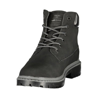 Black Polyurethane Uomo Stivaletti