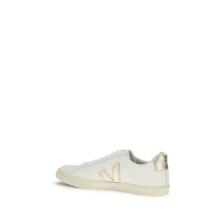 White Calf Leather Bos Taurus Low Top Sneakers