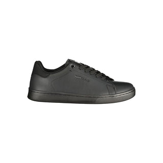 Black Polyurethane Men's Sneaker