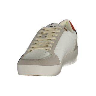 White Polyurethane Men's Sneaker