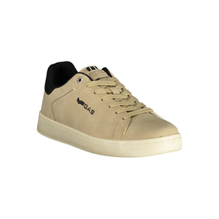 Beige Polyurethane Men's Sneaker