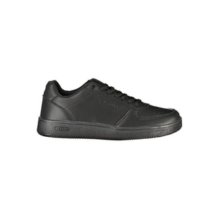 Black Polyurethane Men Sneaker