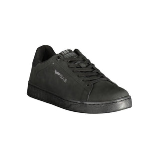 Black Polyurethane Men's Sneaker