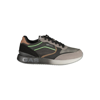 Black Polyurethane Mens Sneaker
