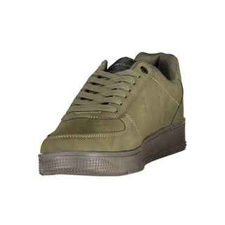 Green Polyurethane Mens Sneaker