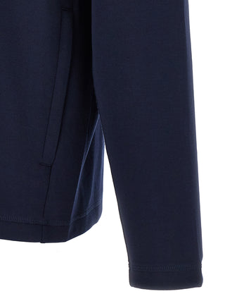 Blue Polyester Sweatshirt
