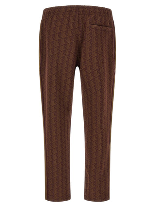 Brown Polyester Joggers (Workout Pants)