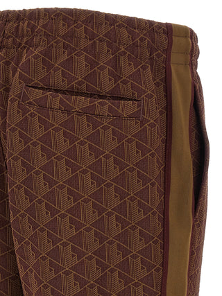 Brown Polyester Joggers (Workout Pants)