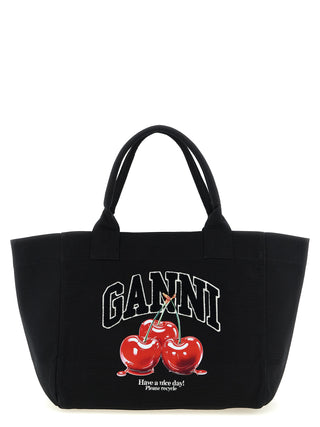 Black Recycled Cotton Tote Bag