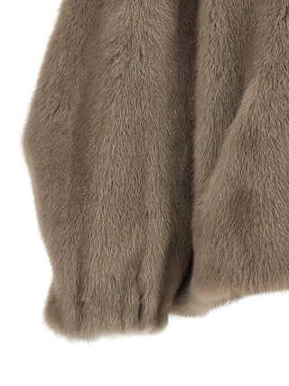 Gray Mink Full-Length Jacket