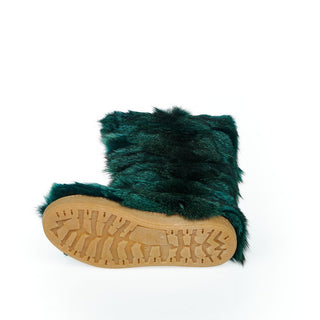 Teal Fur Women's Shoe