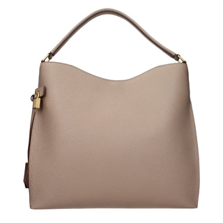 Beige Leather Handbag