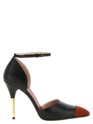 Black Goatskin High Heel Pumps