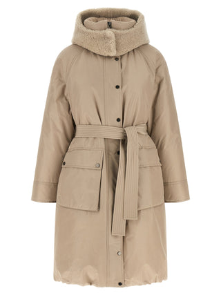 Beige Cotton Coat