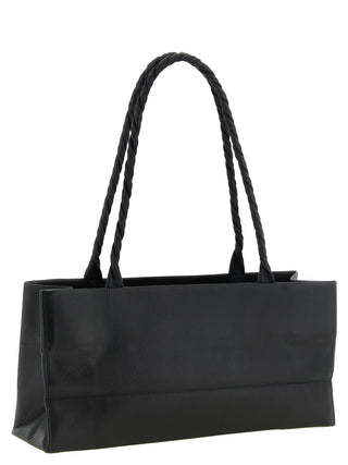 Black Polyester Shoulder Bag